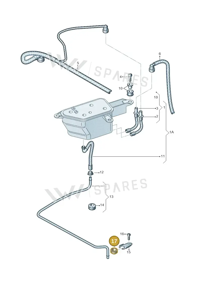 050129669 — Audi R8 qu. 5.2 (2012-2015) diagram 618201800, position 17