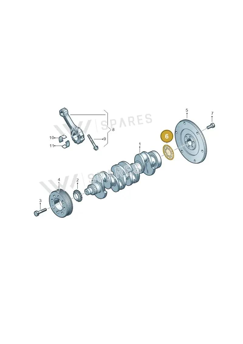 051105301 — Audi A3 Sportback (2019-2021) diagram 813105006, position 6