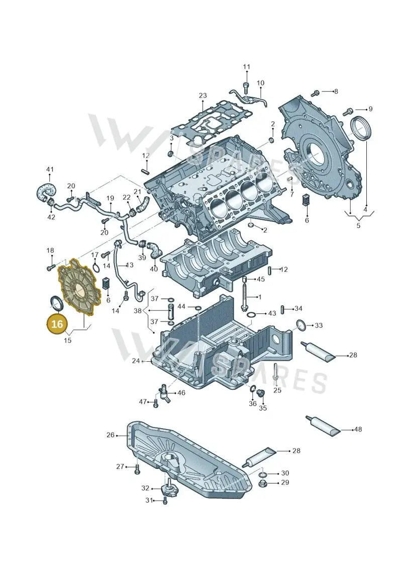057103051 — Audi A8L qu. 3.0 TDI (2013-2018) diagram 675103800, position 16