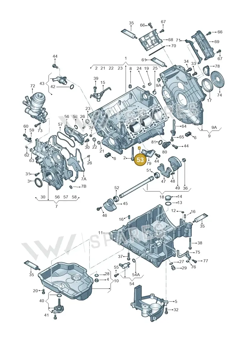 057103139 — Audi A7 Sportback (2014-2018) diagram 675103520, position 53