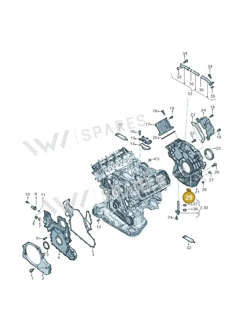 057103147A — Audi Q8 Quattro 3,0 (2018-) diagram 896103560, position 29
