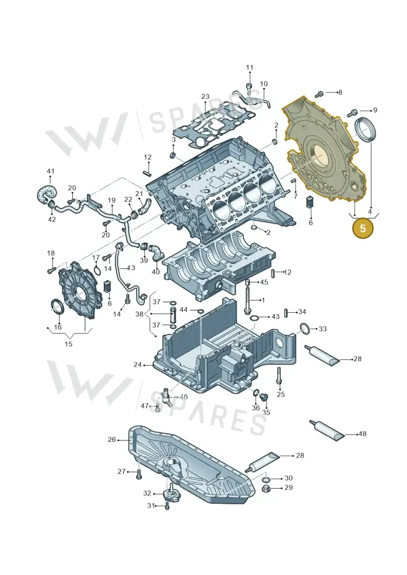 057103171AK — Audi A8L qu. 3.0 TDI (2013-2018) diagram 675103800, position 5