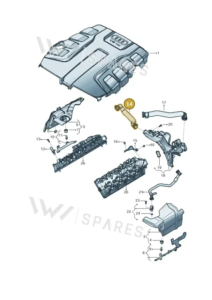 057103211D — Audi Q8 Quattro 3,0 (2018-) diagram 429103081, position 14