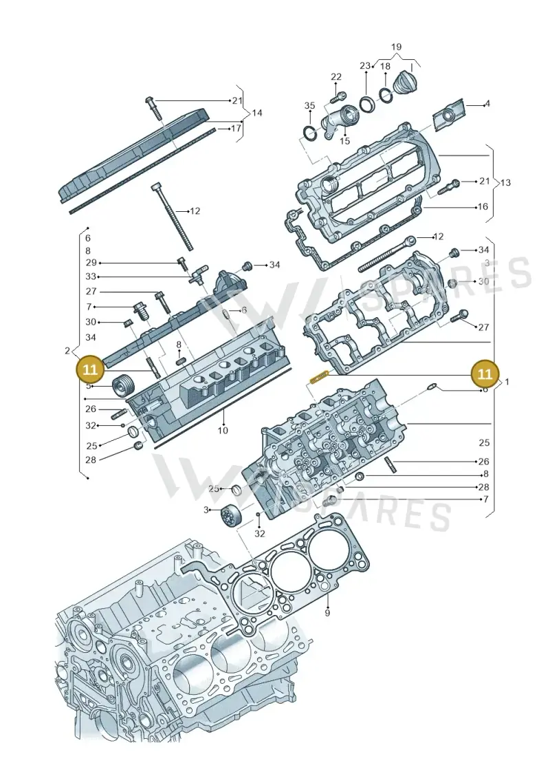 057103399B — Audi A4 Av. Allroad (2008-2016) diagram 620103400, position 11