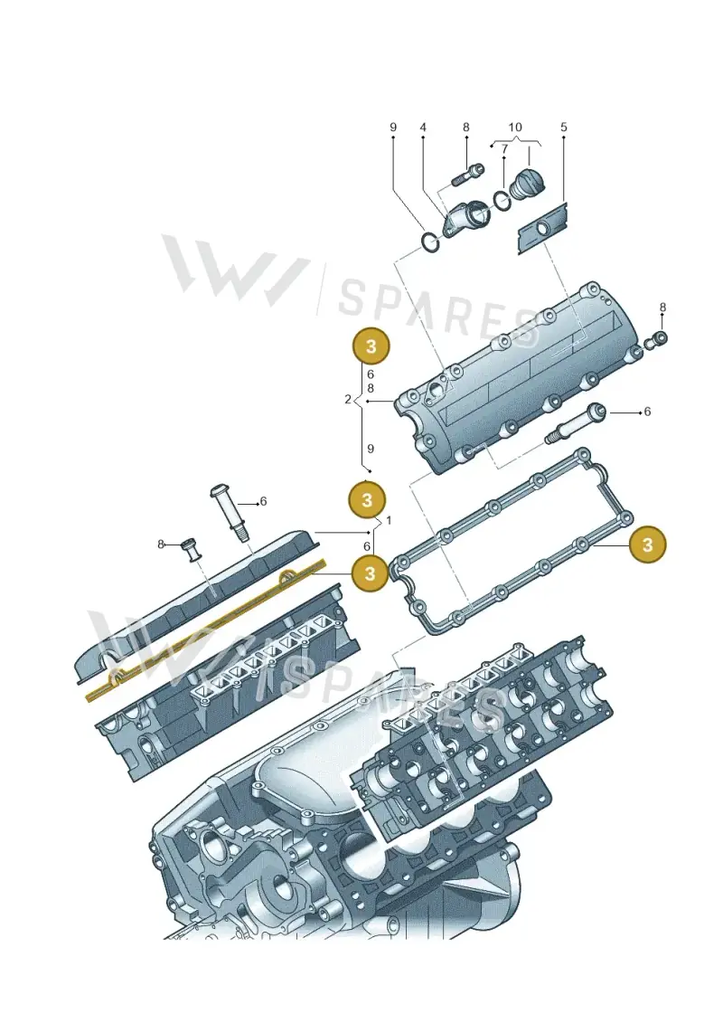 057103484 — Audi A8L qu. 3.0 TDI (2013-2018) diagram 675103840, position 3