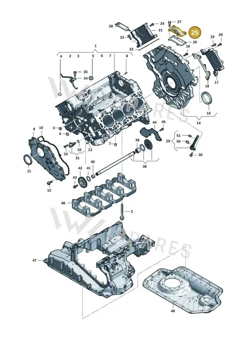 057103708C — Audi Q8 Quattro 3,0 (2018-) diagram 429103059, position 25