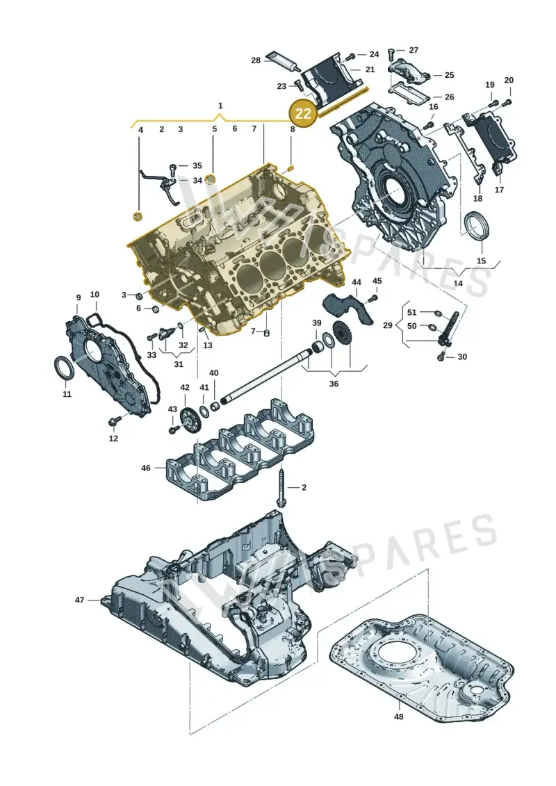 057109092E — Audi Q8 Quattro 3,0 (2018-) diagram 429103059, position 22