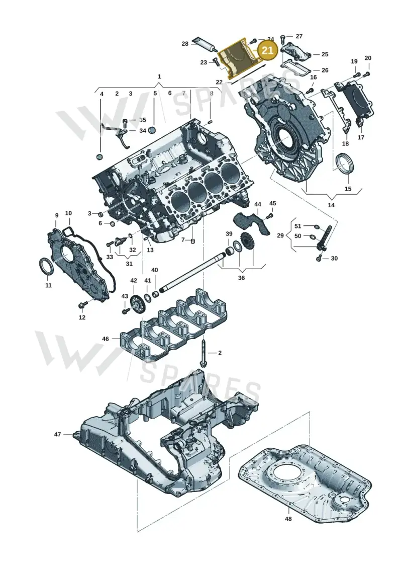 057109130K — Audi Q8 Quattro 3,0 (2018-) diagram 429103059, position 21