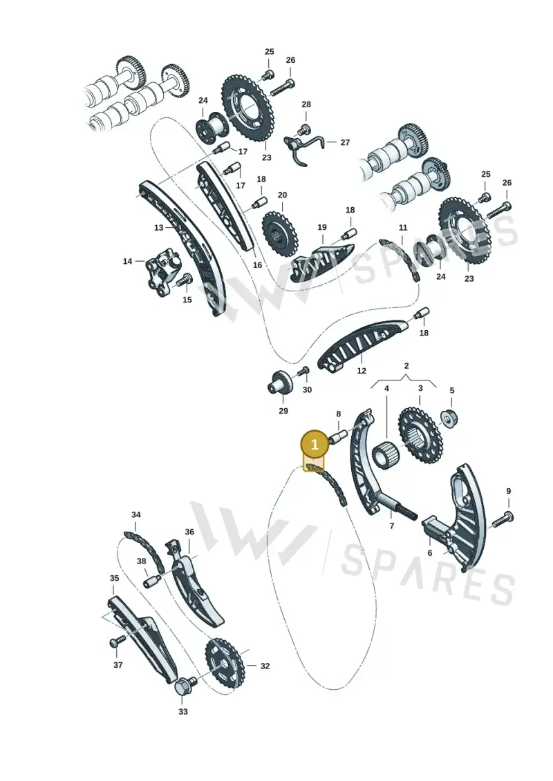 057109252C — Audi Q8 Quattro 3,0 (2018-) diagram 429109057, position 1