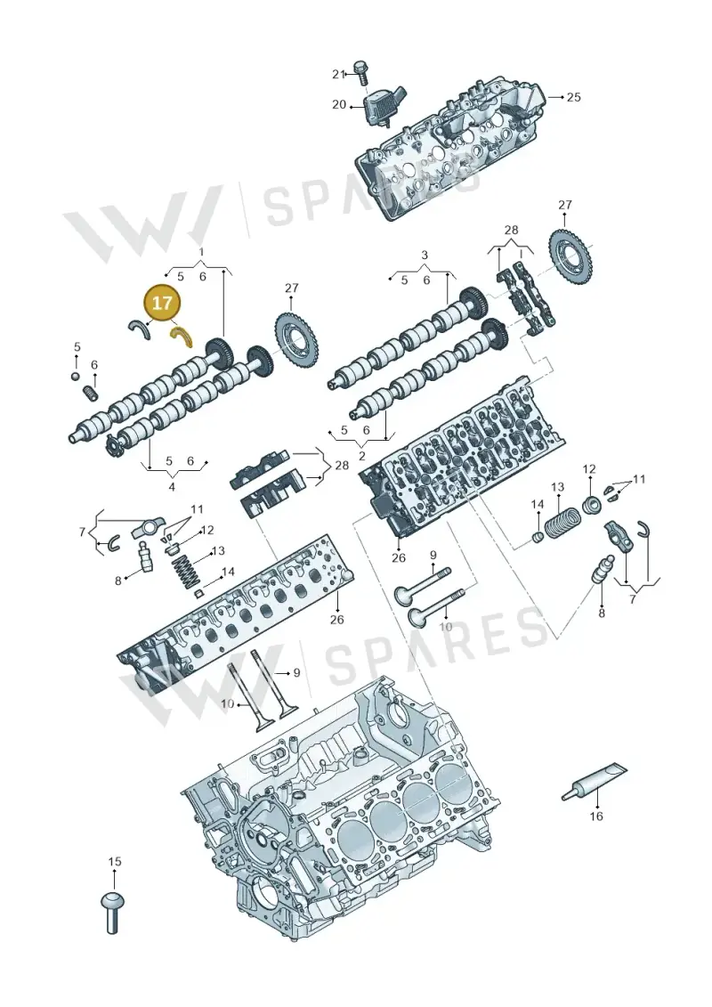 057109307D — Audi Q8 Quattro 3,0 (2018-) diagram 429109053, position 17