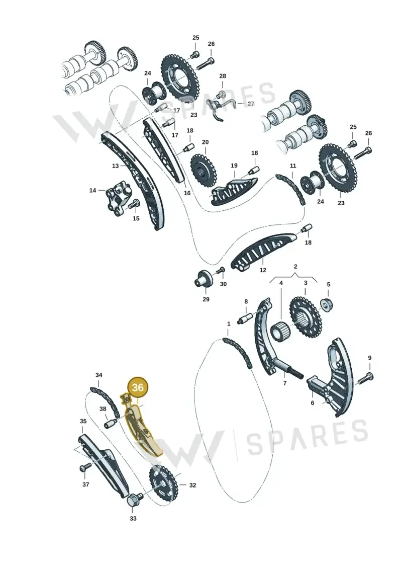 057109467G — Audi Q8 Quattro 3,0 (2018-) diagram 429109057, position 36