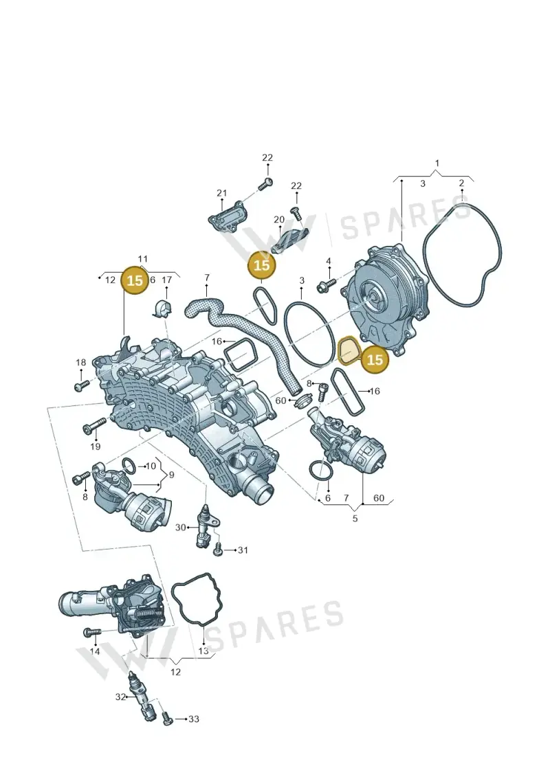 057121327A — Audi Q8 Quattro 3,0 (2018-) diagram 859121030, position 15