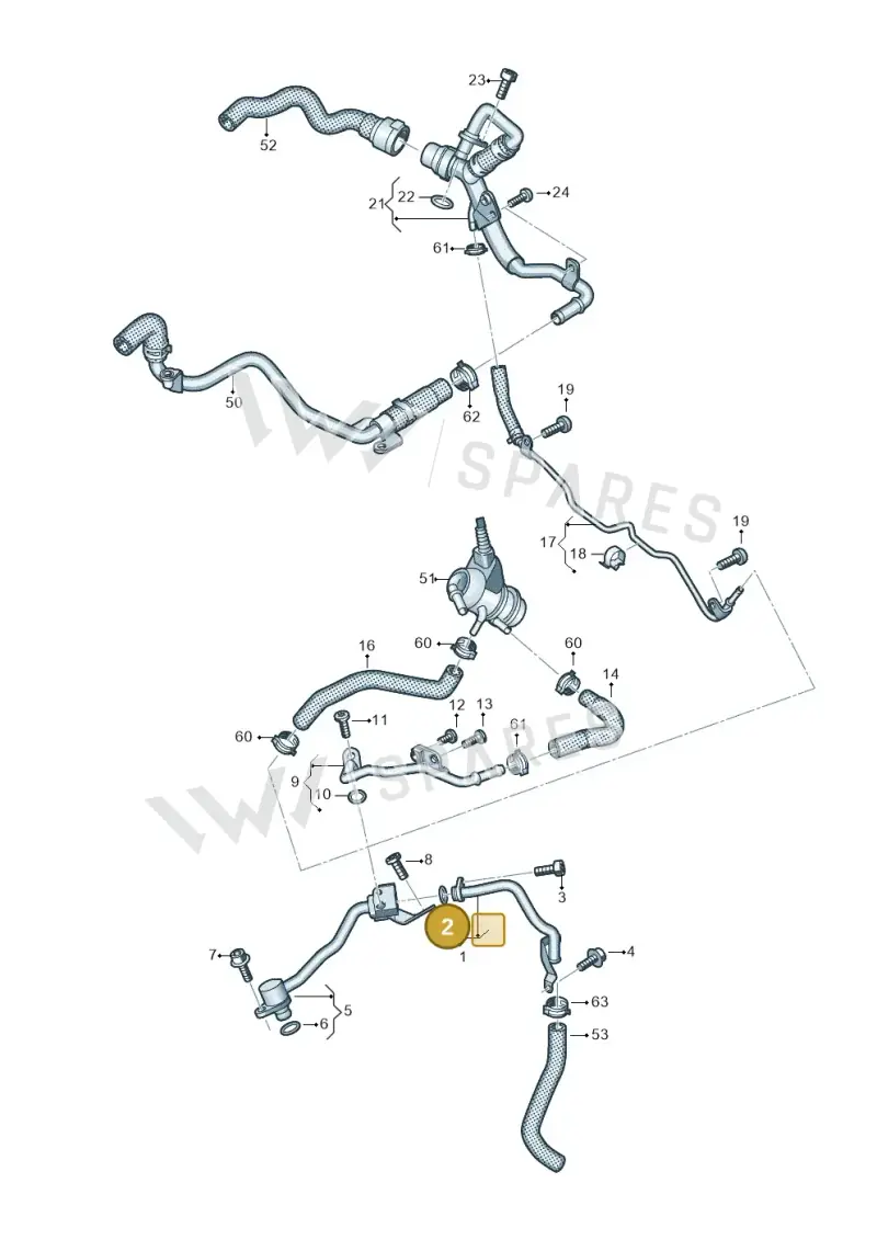 057121437F — Audi Q8 Quattro 3,0 (2018-) diagram 429121076, position 2