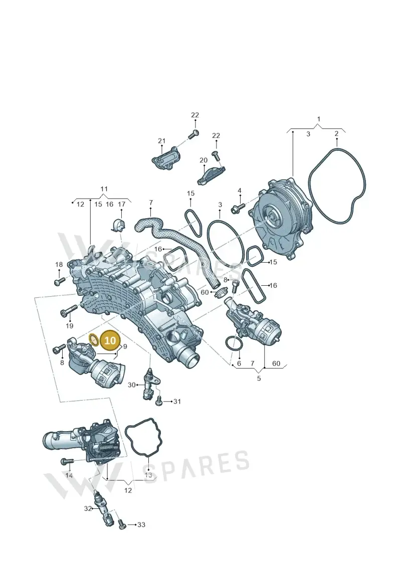 057121669 — Audi Q8 Quattro 3,0 (2018-) diagram 859121030, position 10