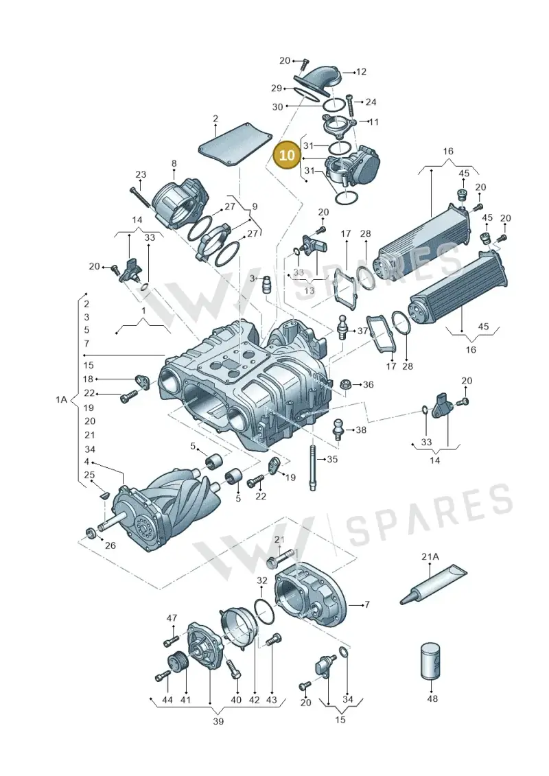 057128063G — Audi Q7 qu. 3.0 TDI (2015-2019) diagram 771145250, position 10
