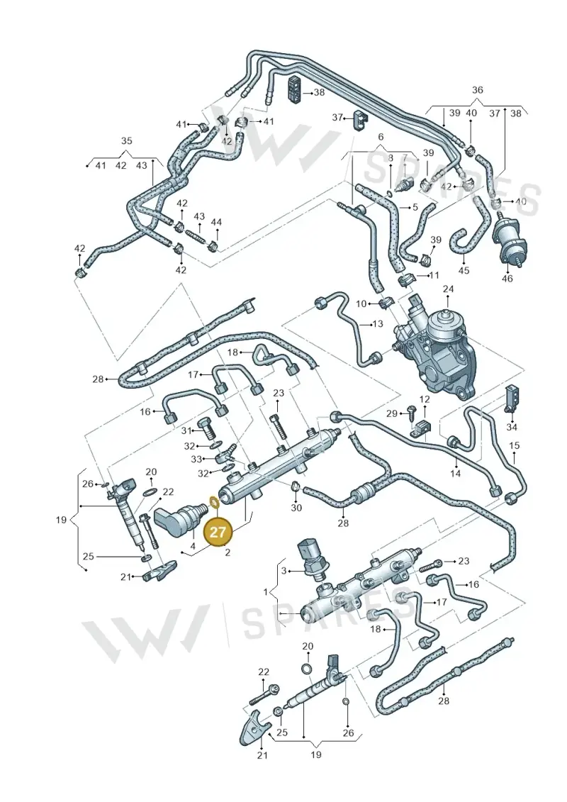 057130119A — Audi A7 Sportback (2014-2018) diagram 675130700, position 27