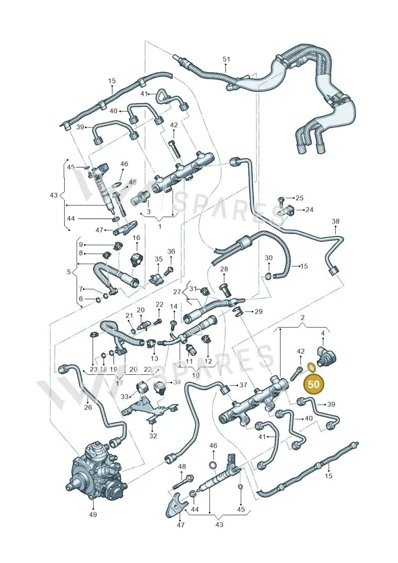 057130119A — Audi Q5 (2016-2020) diagram 738130900, position 50