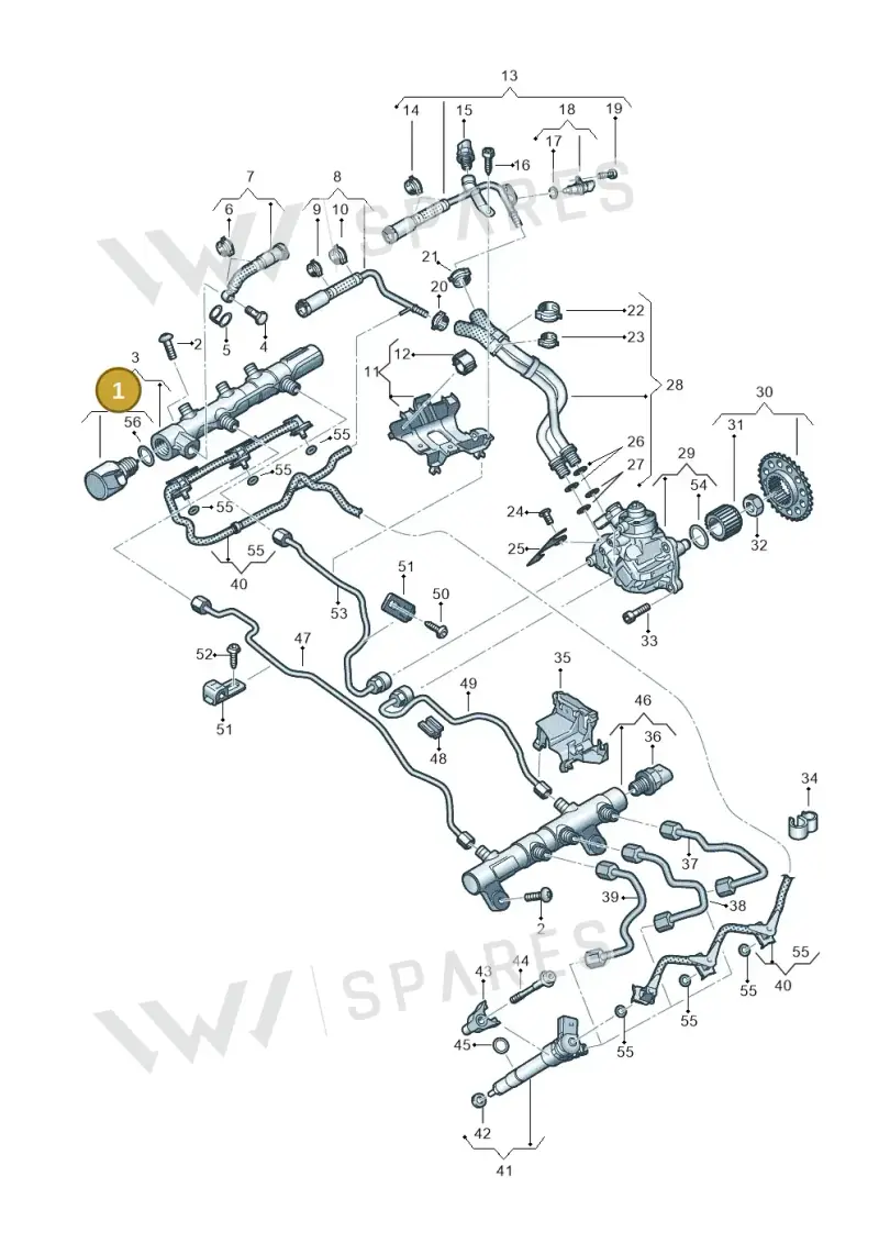 057130764AS — Audi Q8 (2018-2025) diagram 896130097, position 1