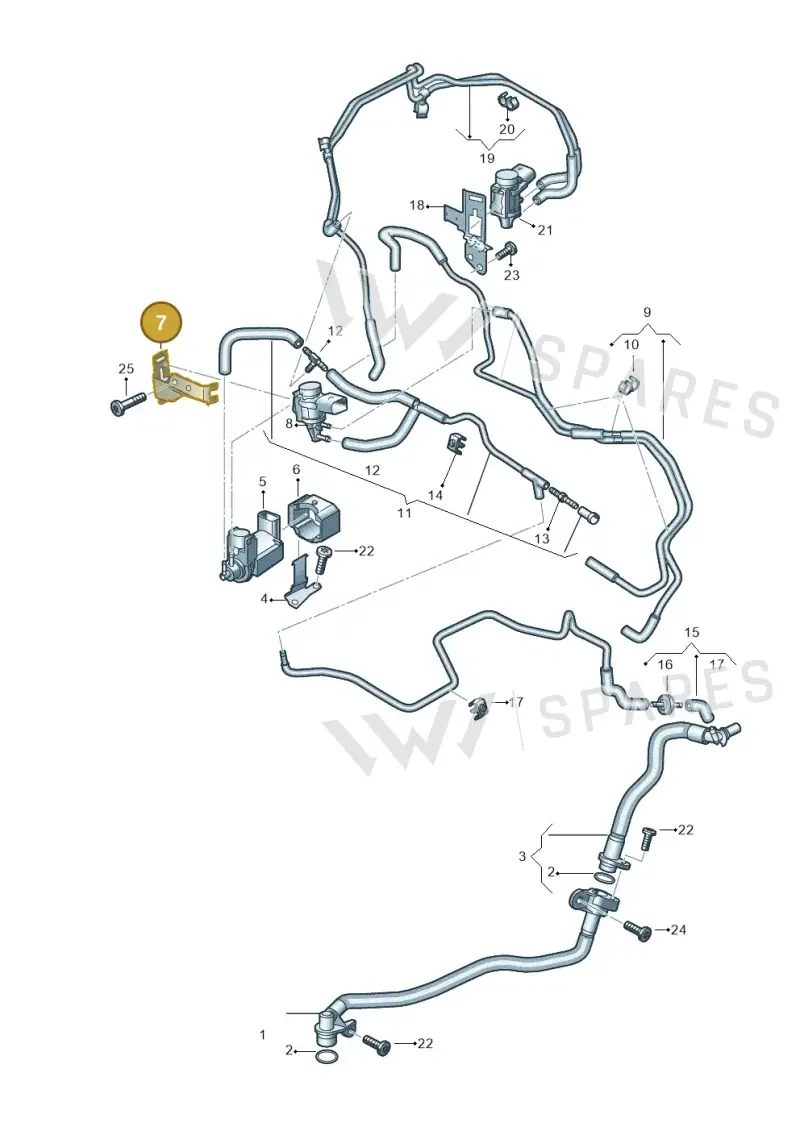 057131338B — Audi Q8 Quattro 3,0 (2018-) diagram 859131370, position 7