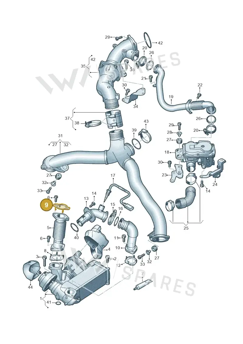 057131816B — Audi Q8 Quattro 3,0 (2018-) diagram 859131350, position 9