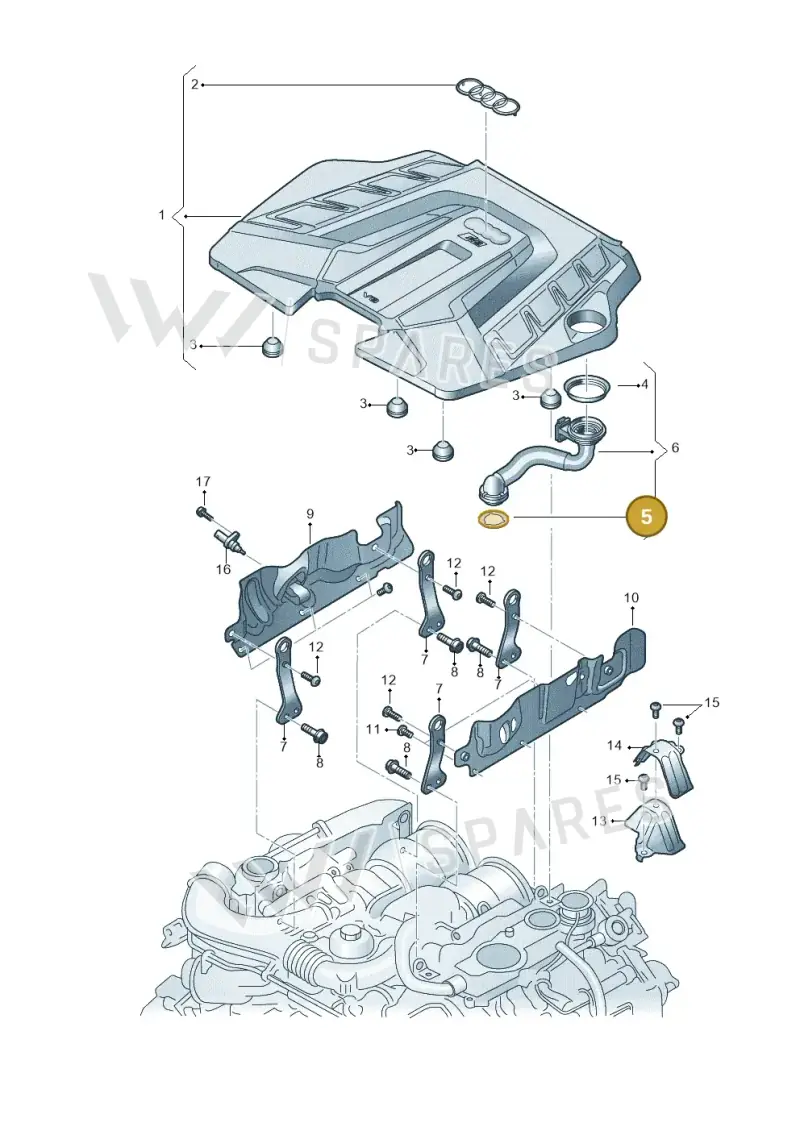 057133287C — Audi RS Q8 Quattro (2019-) diagram 595103049, position 5