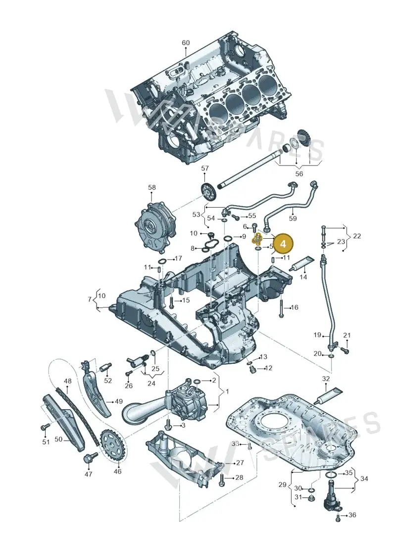 057409079E — Audi Q8 Quattro 3,0 (2018-) diagram 429115052, position 4