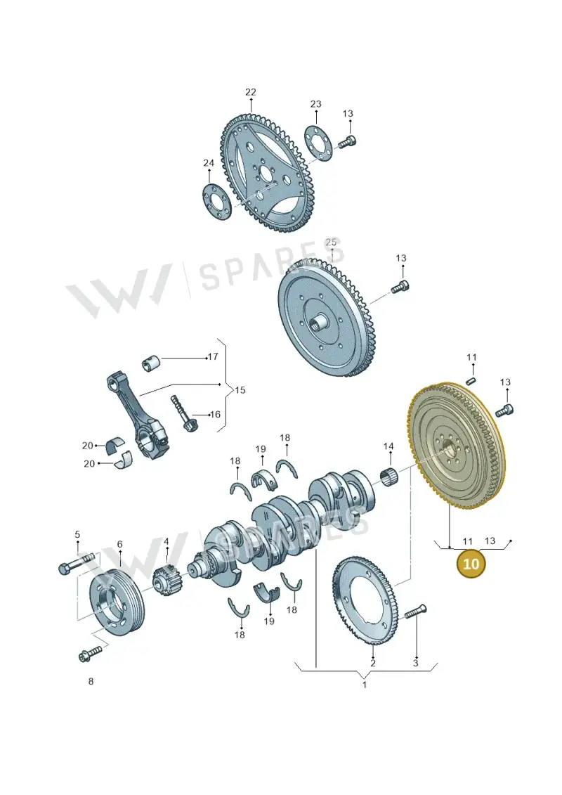 058105266H — Audi A6/Wagon/quattro (2001-2004) diagram 264105100, position 10