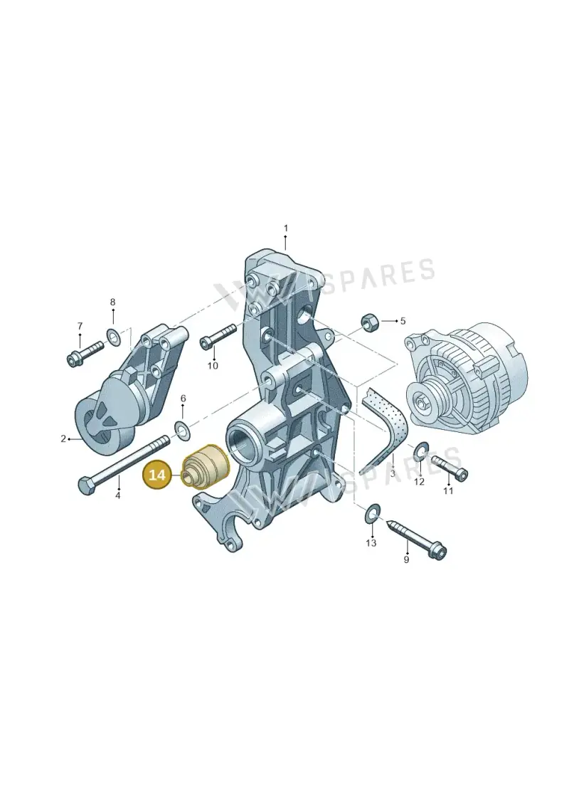058115136 — Audi A4/Avant (1999-2001) diagram 156903300, position 14