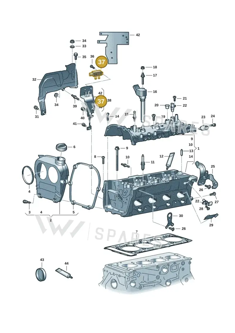 058906051J — Audi A3 Sportback (2019-2021) diagram 596103034, position 37