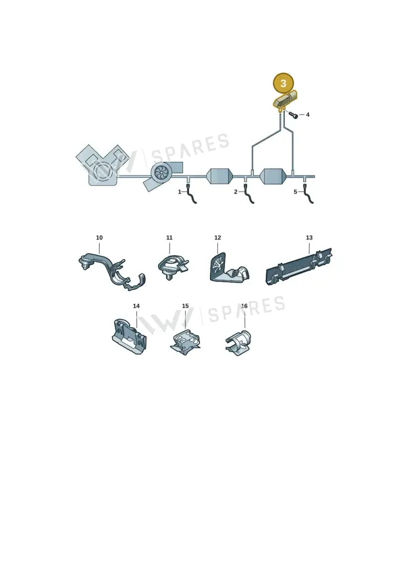 058906051J — Audi A3 Sportback (2019-2021) diagram 596906003, position 3