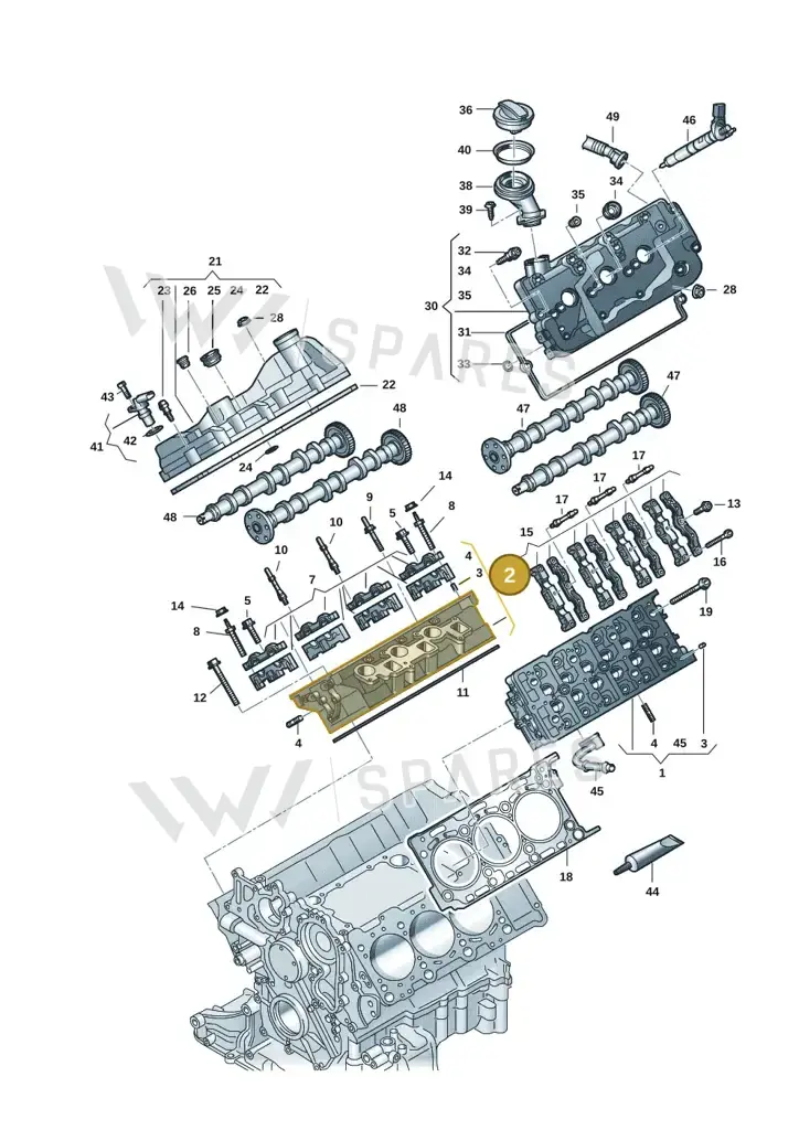 059103064LK — Audi A6 2.0 (2018-) diagram 897103059, position 2