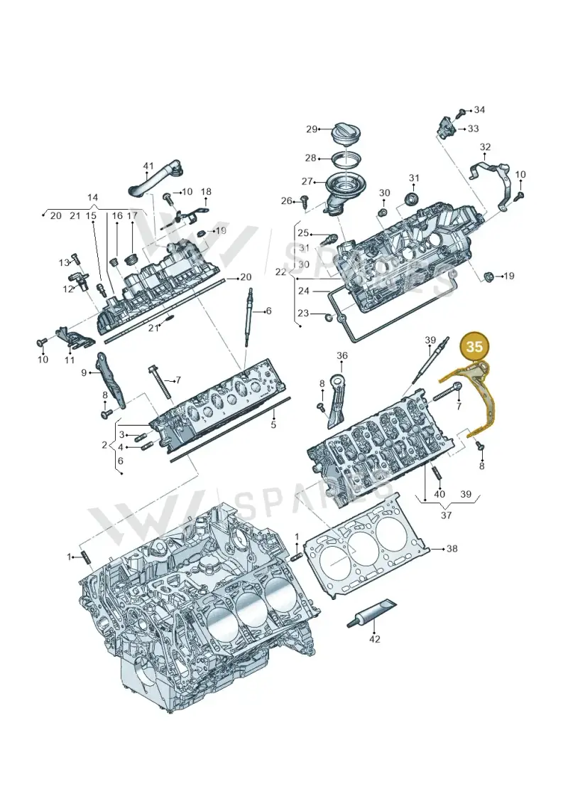 059103073D — Audi Q8 Quattro 3,0 (2018-) diagram 896103600, position 35