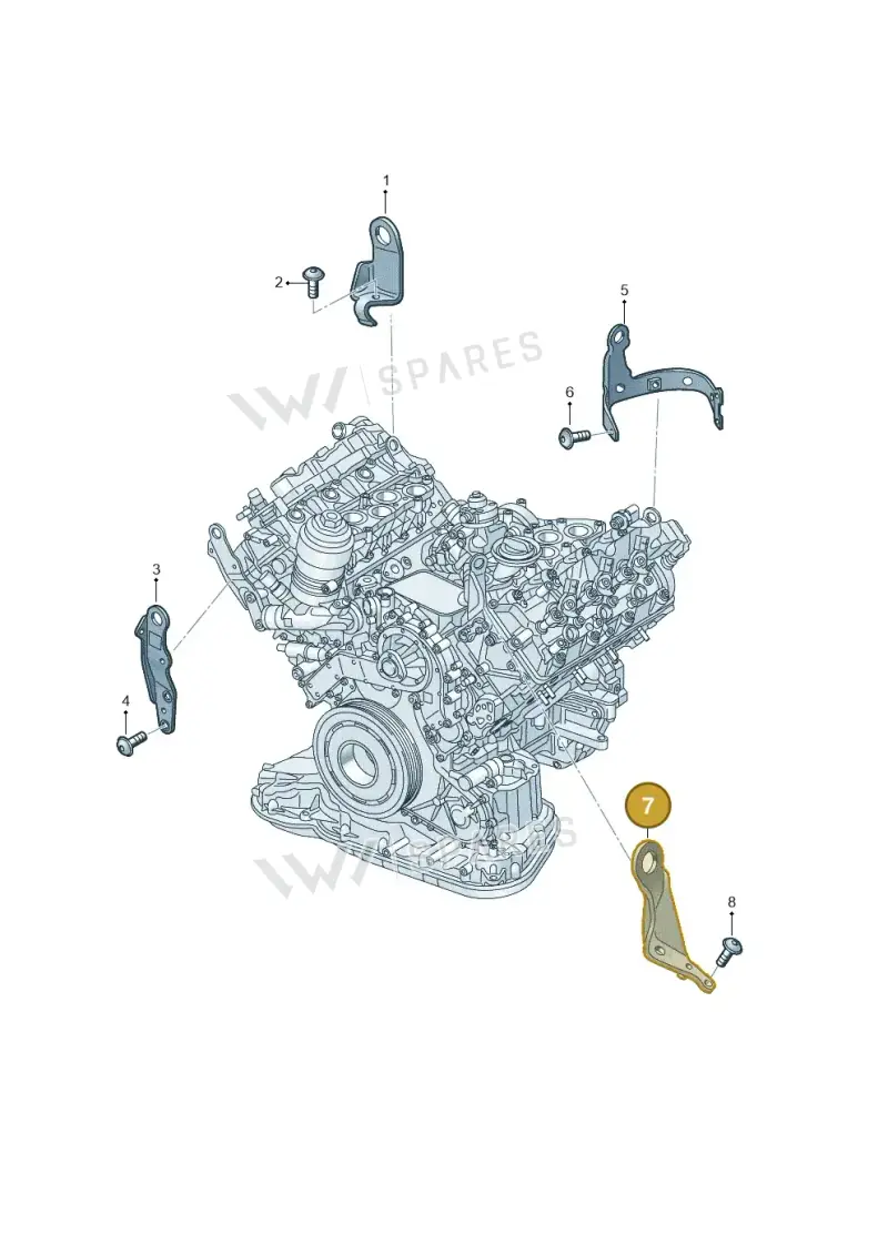 059103075D — Audi Q8 Quattro 3,0 (2018-) diagram 430103090, position 7