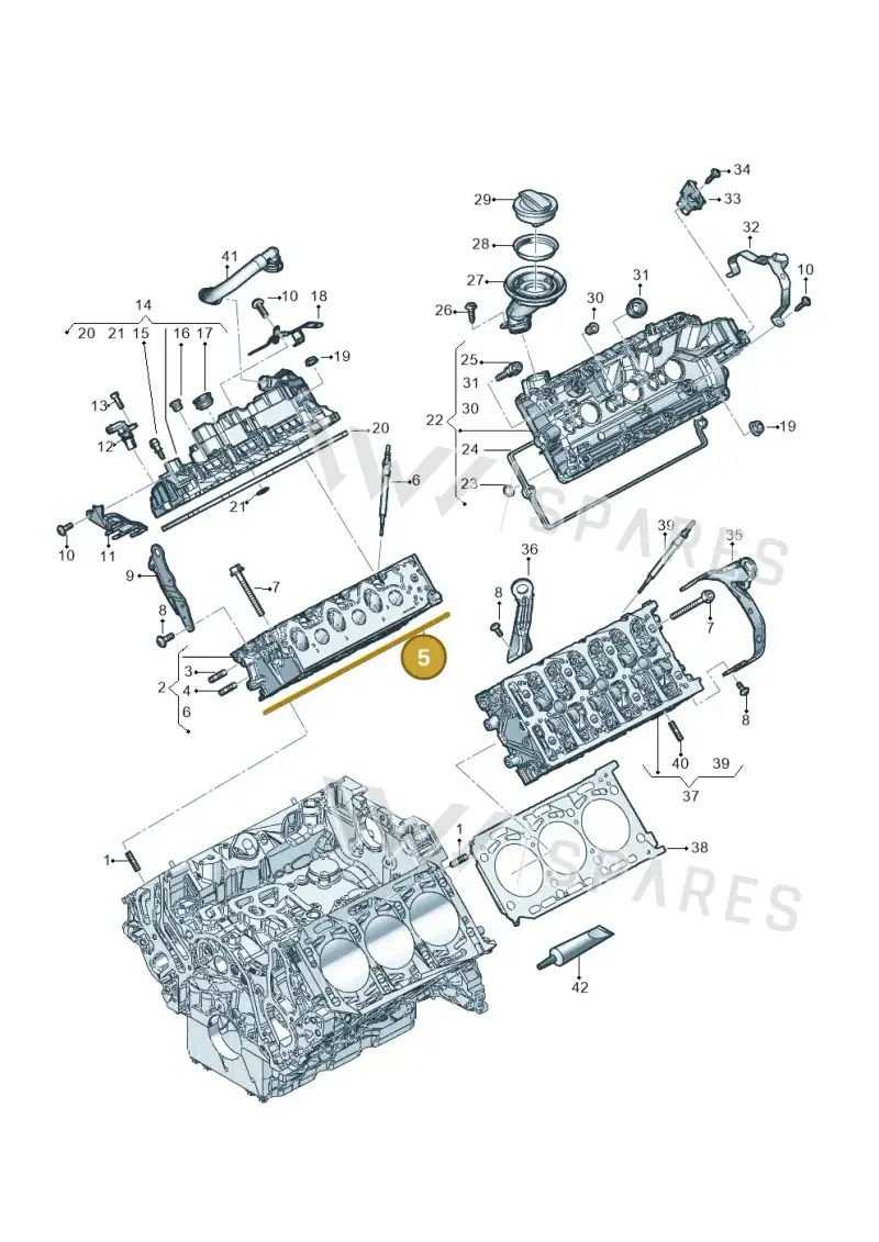 059103148AK — Audi Q8 Quattro 3,0 (2018-) diagram 896103600, position 5