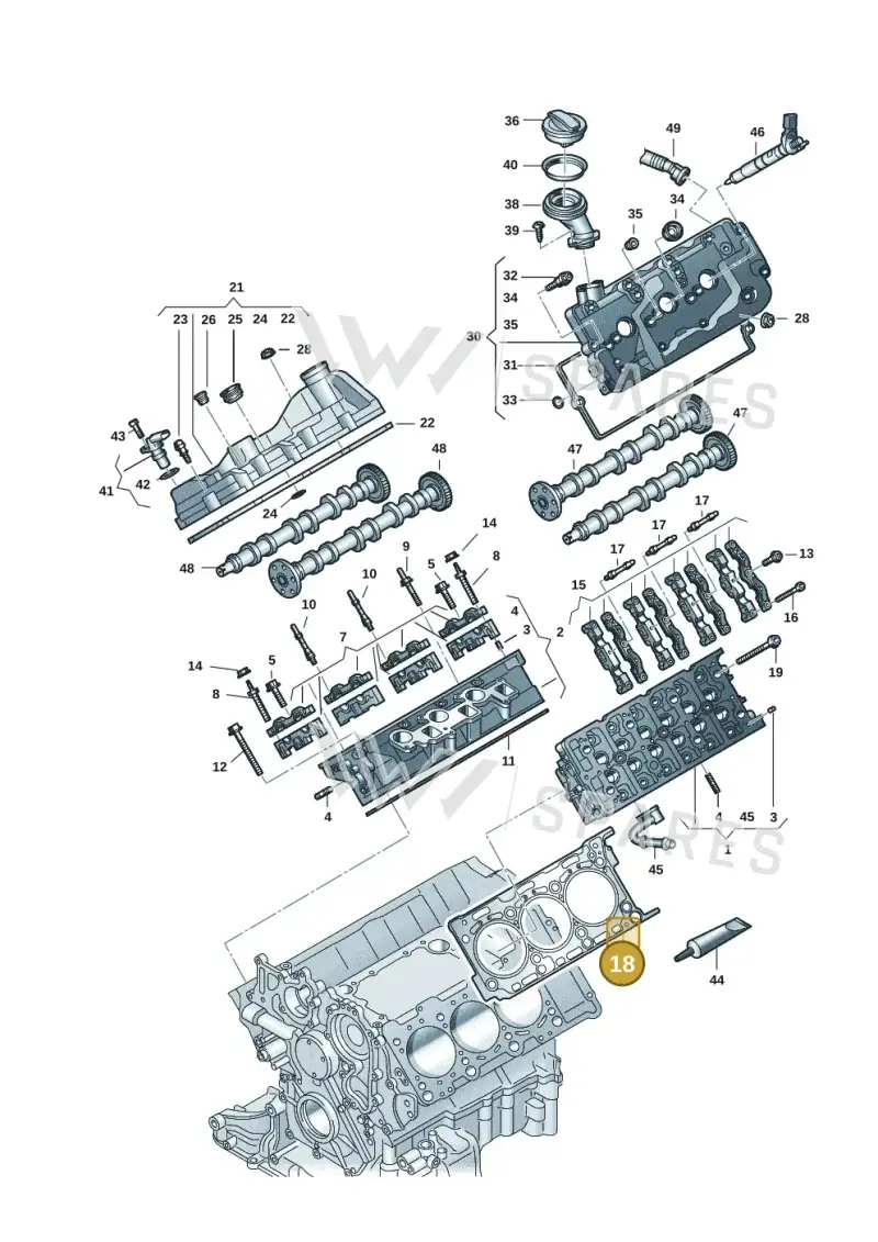 059103149BS — Audi A6 2.0 (2018-) diagram 897103059, position 18