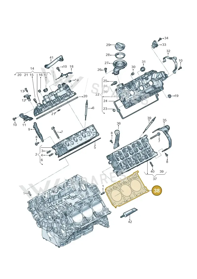 059103149BS — Audi A6 2.0 (2018-) diagram 896103600, position 38