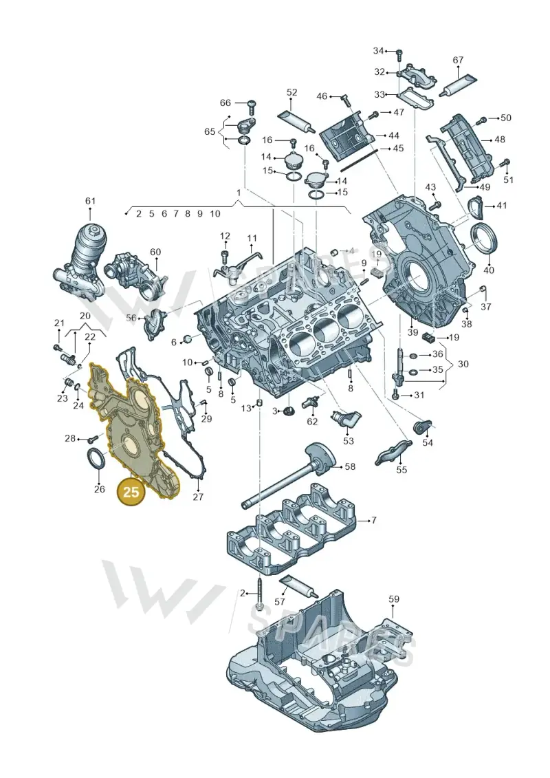 059103153CS — Audi Q8 (2018-2025) diagram 429103500, position 25