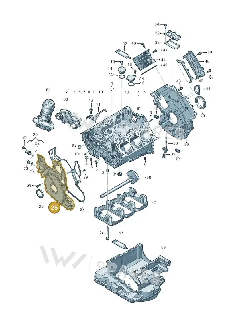 059103153CS — Audi A6 (2018-2025) diagram 897103054, position 25