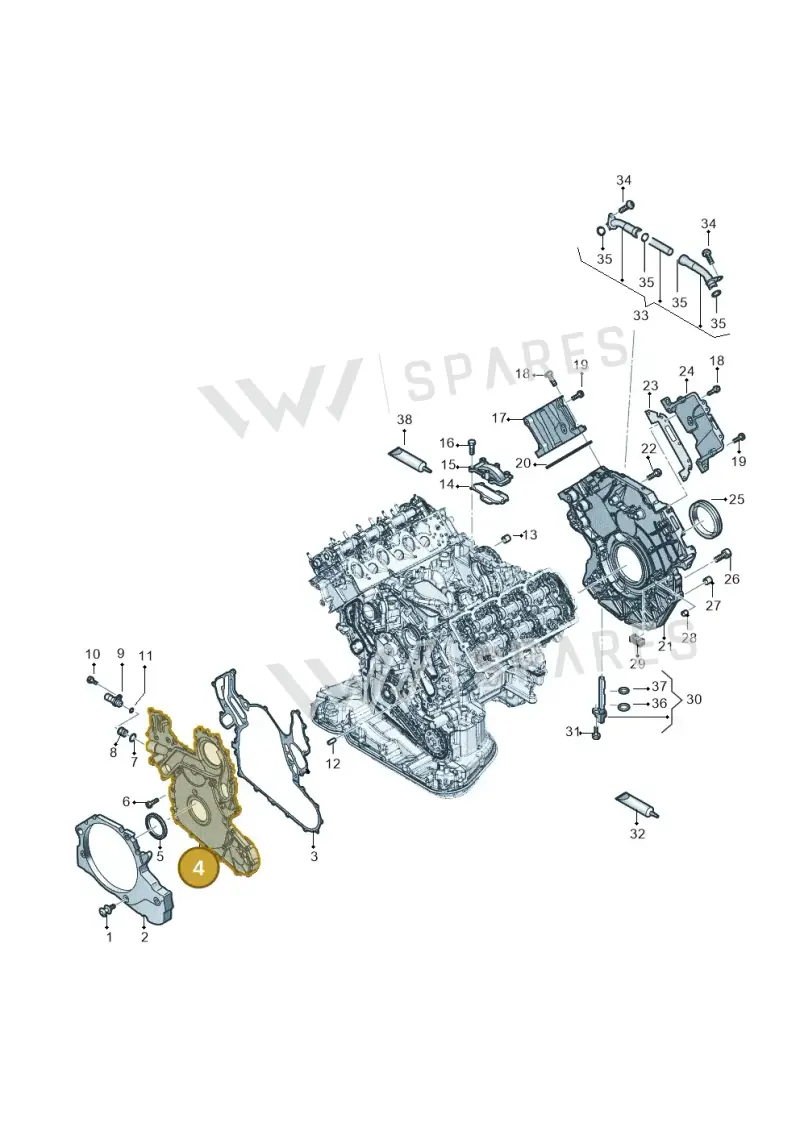 059103153CT — Audi Q8 Quattro 3,0 (2018-) diagram 896103560, position 4