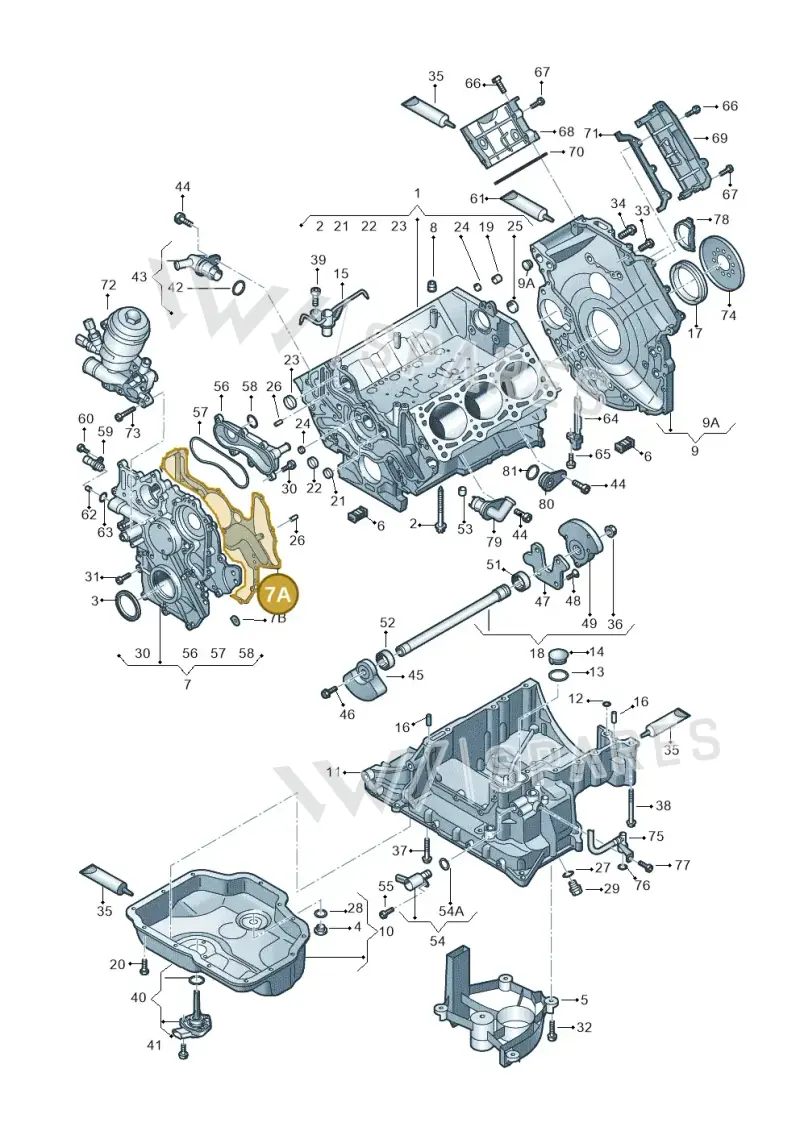 059103161T — Audi A6 Av. qu. 3.0 (2012-2018) diagram 675103520, position 7A