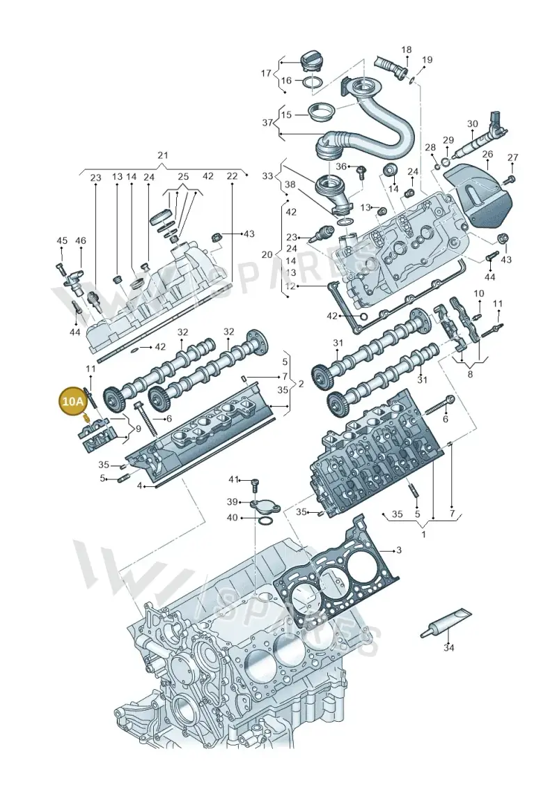 059103164E — Audi A5 Sportback (2016-2020) diagram 859103550, position 10A