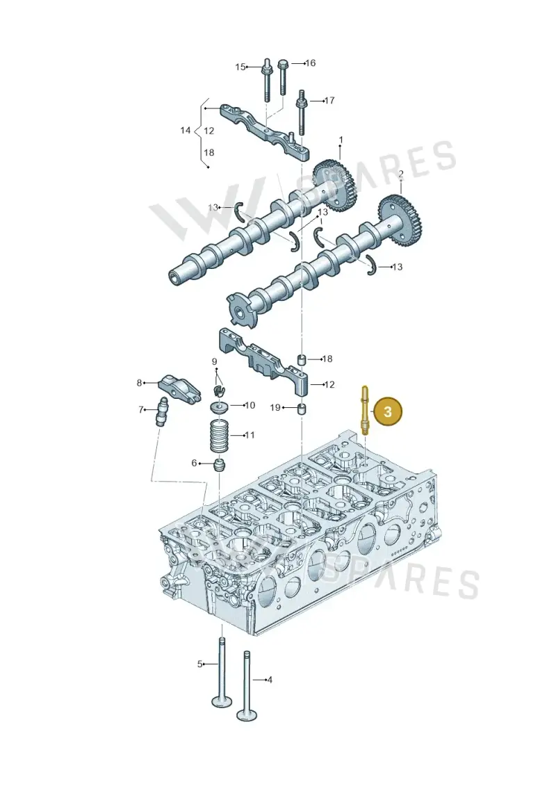059103164E — Audi Q8 Quattro 3,0 (2018-) diagram 896109500, position 3