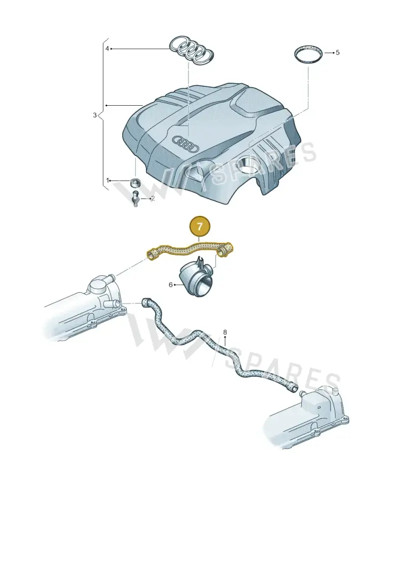 059103221AJ — Audi A8L qu. 3.0 TDI (2013-2018) diagram 675103670, position 7