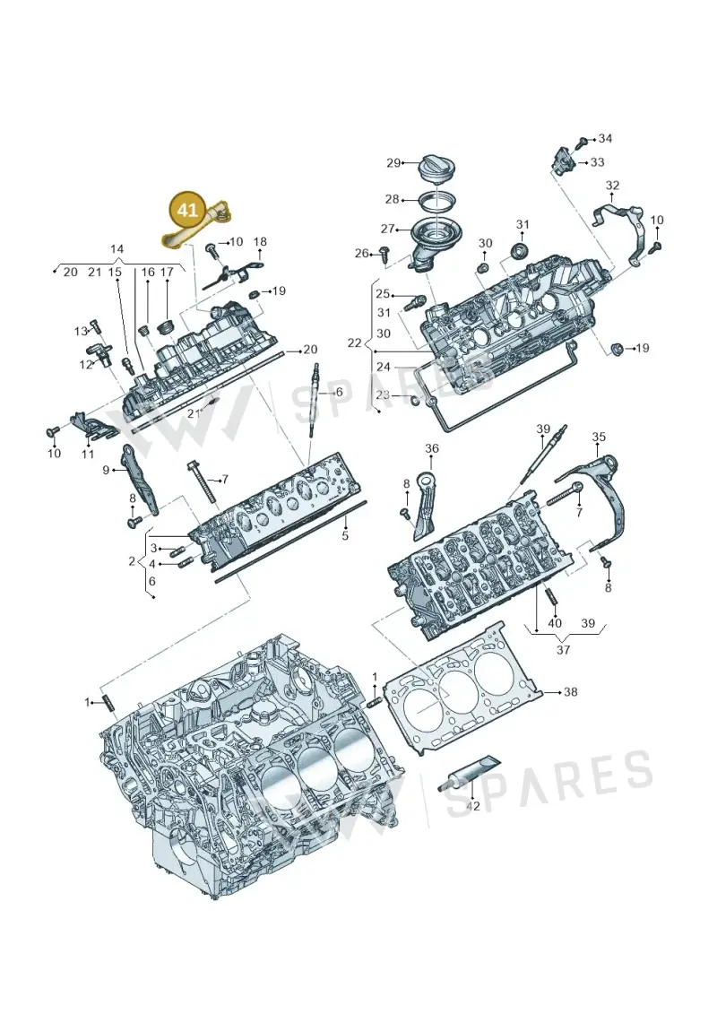 059103221BT — Audi Q8 Quattro 3,0 (2018-) diagram 896103600, position 41
