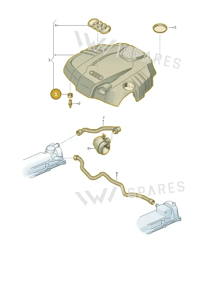 059103226 — Audi A6 Av. qu. 3.0 (2012-2018) diagram 675103670, position 1
