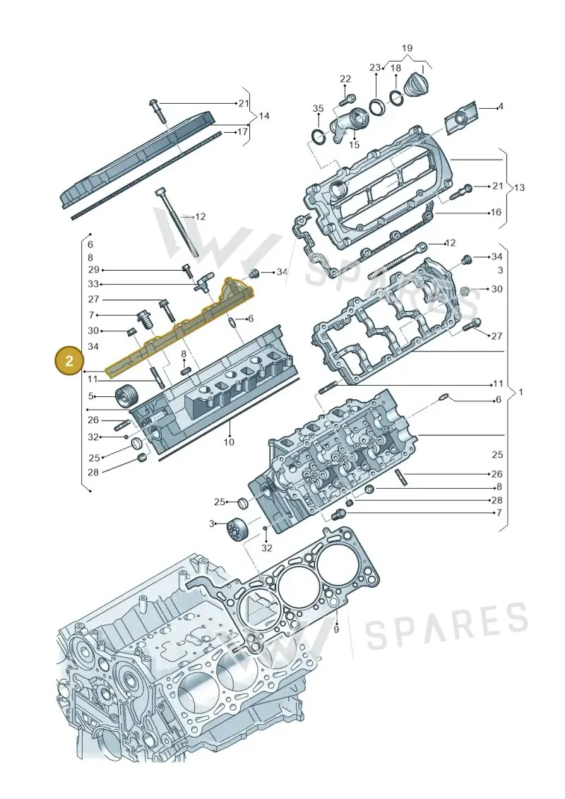 059103266M — Audi A4 Av. Allroad (2008-2016) diagram 620103400, position 2