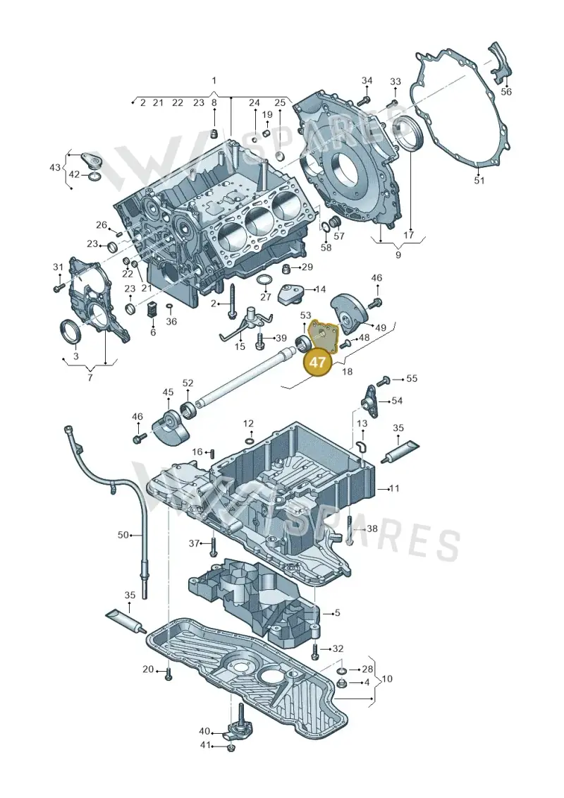 059103407D — Audi A5/S5 Coupe       08> (2007-) diagram 448103300, position 47