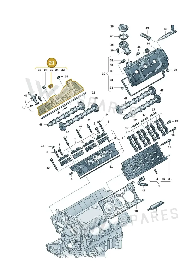 059103470CP — Audi A7 Sportback (2018-) diagram 897103059, position 21