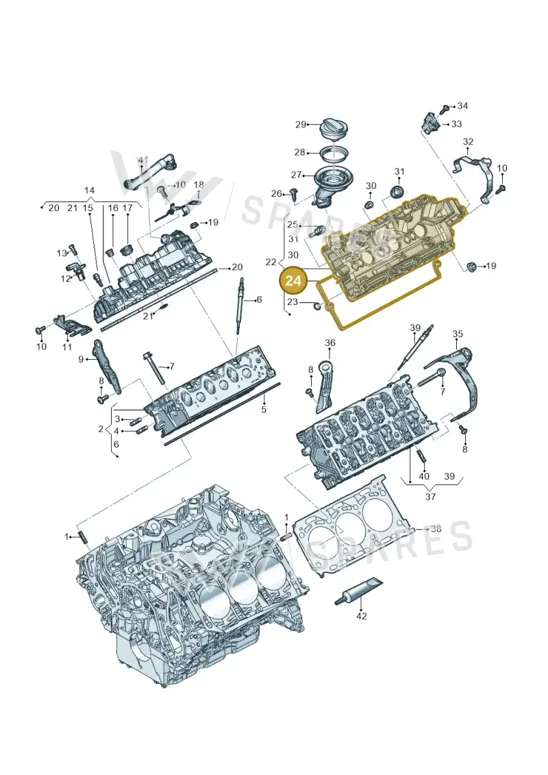 059103483AG — Audi Q8 Quattro 3,0 (2018-) diagram 896103600, position 24