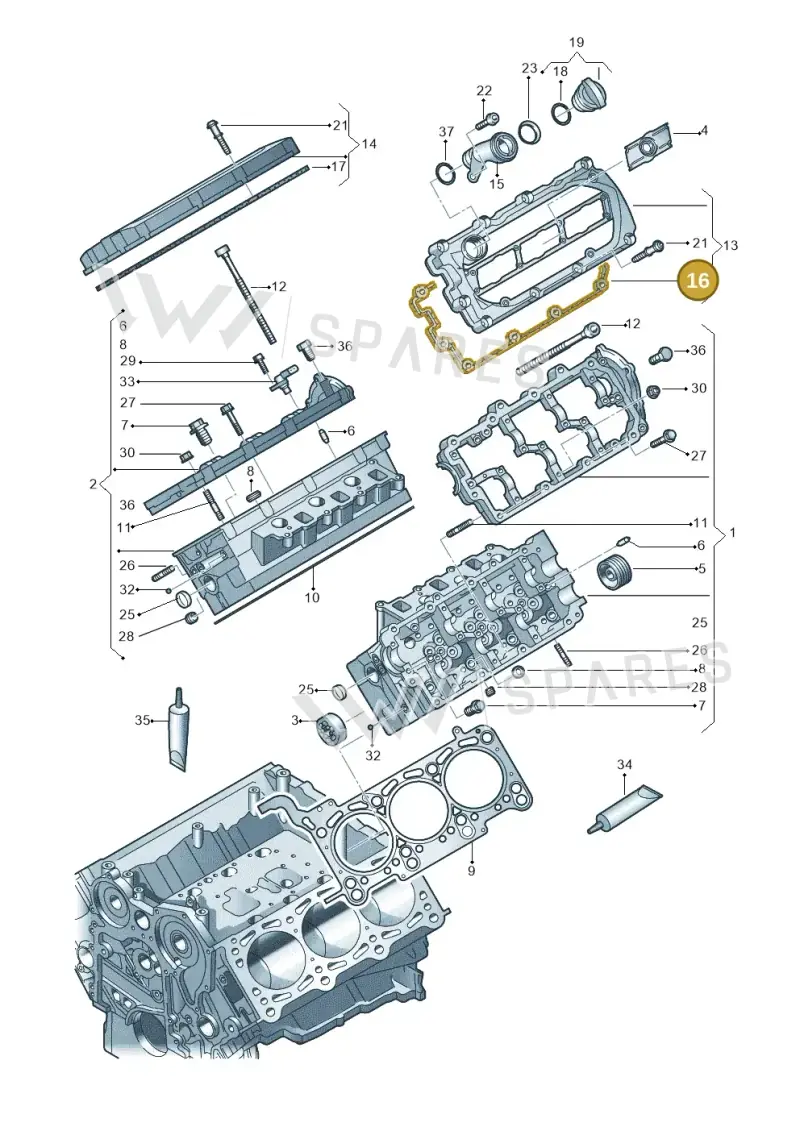 059103483M — Audi Q7 qu. 3.0 TDI (2009-2015) diagram 448103550, position 16